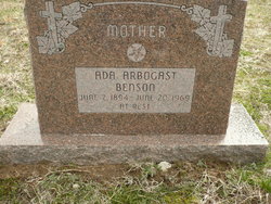 Ada N. <I>Arbogast</I> Benson 