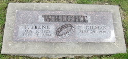 Frances Irene <I>Hutchcroft</I> Wright 