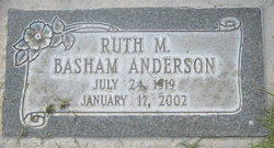 Ruth M <I>Basham</I> Anderson 