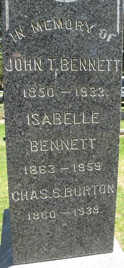 Isabelle <I>Burton</I> Bennett 