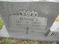 Jennie Irene <I>Allee</I> Bellamy 