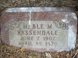 Mable Myrtle <I>Morgan</I> Bassendale 