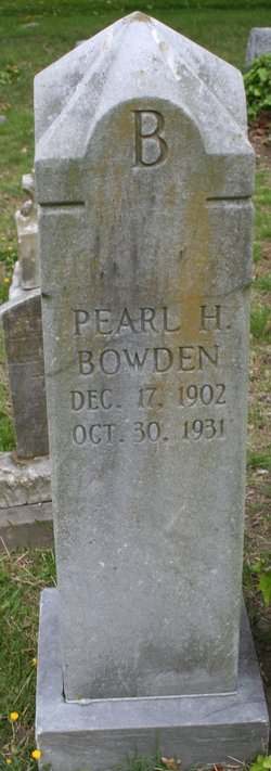 Pearl H Bowden 