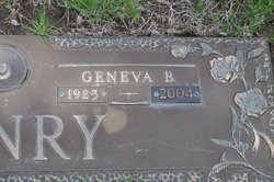Geneva B. <I>Brown</I> Henry 