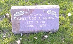 Gertrude A <I>Mueller</I> Andes 