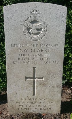 Flight Sergeant ( Flt. Engr. ) Ralph William Clarke 