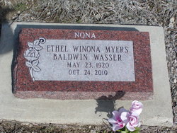 Ethel Winona <I>Myers</I> Baldwin Wasser 