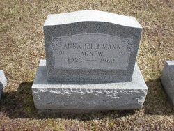 Anna Belle <I>Mann</I> Agnew 