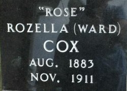 Rozella “Rose” <I>Ward</I> Cox 