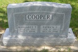 Margaret T <I>Murphy</I> Cooper 