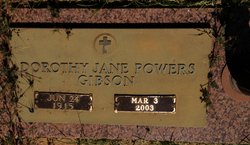 Dorothy Jane <I>Powers</I> Gibson 