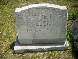 Harriett Elisha “Hattie” <I>Bull</I> Allen 