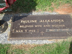 Pauline Zane <I>Alexander</I> Dancy 