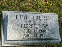 Rubye Ethel <I>Beck</I> Fay 