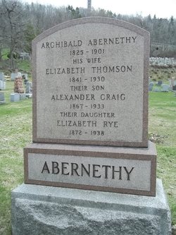 Elizabeth <I>Thomson</I> Abernethy 