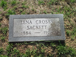 Lena <I>Crosby</I> Sackett 