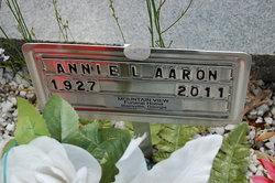 Annie Louise <I>Eidson</I> Aaron 
