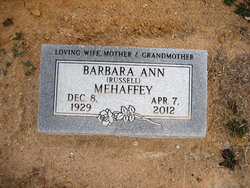 Barbara Ann <I>Russell</I> Mehaffey 