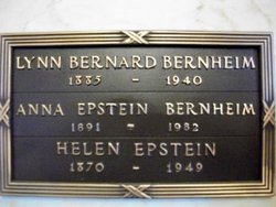 Anna <I>Epstein</I> Bernheim 