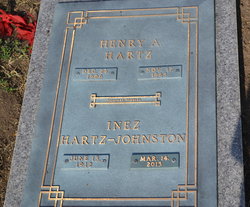 Inez <I>Hartz</I> Johnston 