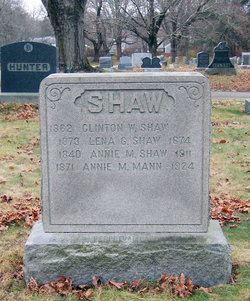 Annie M. <I>Shaw</I> Mann 
