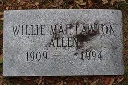 Willie Mae <I>Lawton</I> Allen 
