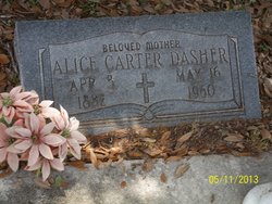 Alice <I>Bashlor</I> Carter Dasher 