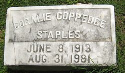 Coralie <I>Coppedge</I> Staples 
