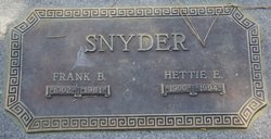 Frank B Snyder 