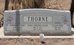Dora Virginia <I>Allen</I> Thorne 