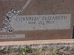 Cornelia Elizabeth <I>Sweeden</I> Raulston 