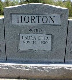 Laura Etta <I>Neeley</I> Horton 