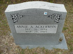 Annie <I>Addison</I> Ackerman 