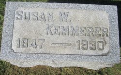 Mrs Susan Wagner <I>Seibert</I> Kemmerer 