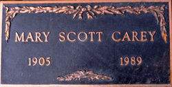 Mary <I>Scott</I> Carey 