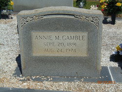 Annie Matt <I>Smith</I> Gamble 