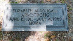 Elizabeth <I>McDougall</I> Armstrong 
