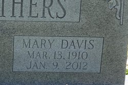 Mary <I>Davis</I> Carothers 