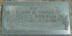 Elvira M <I>Larsen</I> Anderson 