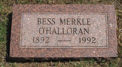 Bessie Elizabeth “Bess” <I>Merkle</I> O'Halloran 