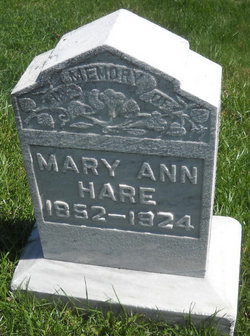 Mary Ann <I>Foy</I> Hare 