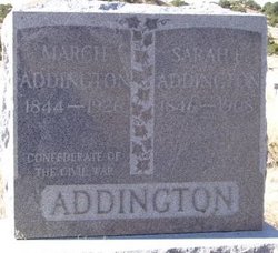 Sarah E <I>Butts</I> Addington 