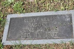 Ruby Helen <I>Bowler</I> Baggett 