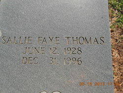 Sallie Faye <I>Aldridge</I> Thomas 