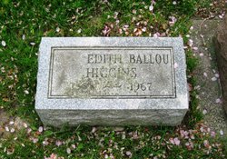 Edith Julia <I>Ballou</I> Higgins 