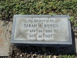 Sarah Francis <I>Lassiter</I> Bowen 