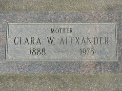 Clara G <I>Webb</I> Alexander 