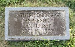 Catherine “Katie” <I>Brokaw</I> Anderson 