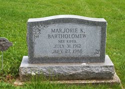 Marjorie K <I>Kiefer</I> Bartholomew 