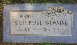 Susie Pearl <I>Seaborn</I> Browning 